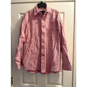 Vintage Indiana University Heathered Red Button Up Shirt Medium Three Rivers IU